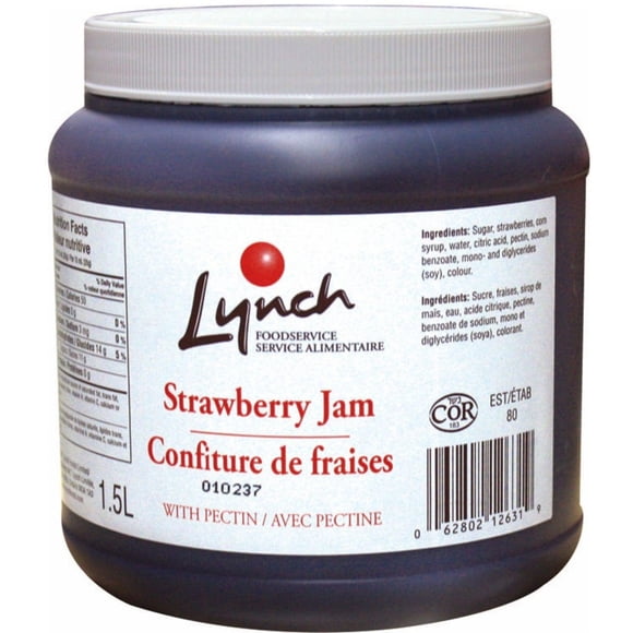 Lynch Strawberry Jam - 1ct - 1.5Ltr - Sweet and Delicious Fruit Spread for All Your Favorites (1ct).