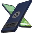 thumbnail image 1 of KOMI for Google Pixel 7 Pro Case, Slim Fit Case for Pixel 7 Pro with Ring Holder Kickstand,[Military Grade Drop Tested] Dual Layer Shockproof Protective Phone Case for Pixel 7 Pro 6.7", Blue, 1 of 5