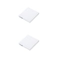 thumbnail image 1 of crativent Plastic PC CD Writer USB Power Shockproof Indoor Outdoor Dining Room DVD Driver Noise Cancelling Laptop Reader White 2Set, 1 of 6