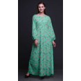 thumbnail image 2 of Bimba Robe Maxi d'Été Décontractée pour Femmes en Georgette Mousse Mignonne à Imprimé Floral Dahlia et Rose, Taille Élastique Longue - Xxx-Grand, 2 of 5