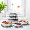 thumbnail image 3 of Starfrit LocknLock STEEL - Stainless Steel Container - 40oz/1.2L - Airtight & Leakproof - 4-Sided Locking Lid, 3 of 8