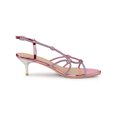 thumbnail image 3 of BLISSFUL STEP Sandales à Talon Chaton pour Femmes à Bride Slingback avec Strass Rose 8,5, 3 of 7