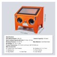 thumbnail image 2 of Sandblasting Cabinet 25/40/60 Gallon Portable Benchtop Sand Blaster With Blasting Gun Nozzles For Paint Stain Rust ,Easy to Use, 2 of 7