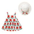 thumbnail image 1 of Robes pour Bébé Sans Manches, Robes Tutu, Robe d'Été pour Fille avec Chapeaux, Ensemble 2 Pcs, Robe de Printemps pour Bébé Fille 80/6, 1 of 8