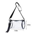 thumbnail image 3 of Dvkptbk Sac à Bandoulière Sac à Main Cylindrique Sacoche Pvc Sac Cosmétique Sac de Rangement Multifonction Grand Sac Cosmétique Transparent, Sac à Main Transparent Sac à Bandoulière Sac Transparent Stade Camping et Randonnée, 3 of 6