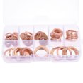 thumbnail image 2 of Labymos 80pcs/set M6-M20 8 Sizes Solid Copper Gasket Washers Sealing Ring 8 Sizes Flat Ring, 2 of 8