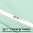 thumbnail image 4 of Spa Blue Pillowcases Soft Microfiber Pillow Case with Zipper Standard, 2 Pack, 4 of 11