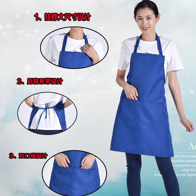 mmirethe 12pieces Adjustable Half-length Adult Apron Lightweight And Eco-friendly Kitchen Essential Stylish Polyester Innovative green 1Set