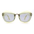 thumbnail image 3 of Womens Angry Eyebrow Line Exposed Lens Cat Eye Sunglasses Yellow Light Black, 3 of 4