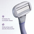 thumbnail image 2 of Flamingo Original Blades - Women's Razor Refill Pack for Comfortable Shaving - Aloe Vera & Shea Butter - Razor Head Replacements with 5 Sharp Blades - 6 Count, 2 of 6