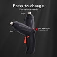 thumbnail image 3 of Ensemble de Perceuse Électrique, Ensemble de Perceuse Sans Fil Connecteur USB Rechargeable Dissipation de Chaleur avec Embouts de Perceuse pour Atelier de Travail, 3 of 8
