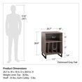 thumbnail image 4 of Turntable Stand, Distressed Gray Oak, 4 of 8