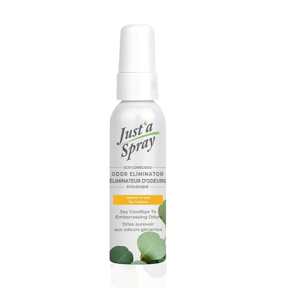 Just'a Spray Toilet Odor Eliminator, Island Fresh, 55 ml, Pre-Poop Spray, up to 100 Uses