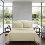 Brushed Microfiber 3-Piece Bedding Set – Soft Plain Duvet Cover with Sheet and Pillowcases, Warm Home Bedroom Bedding Decor