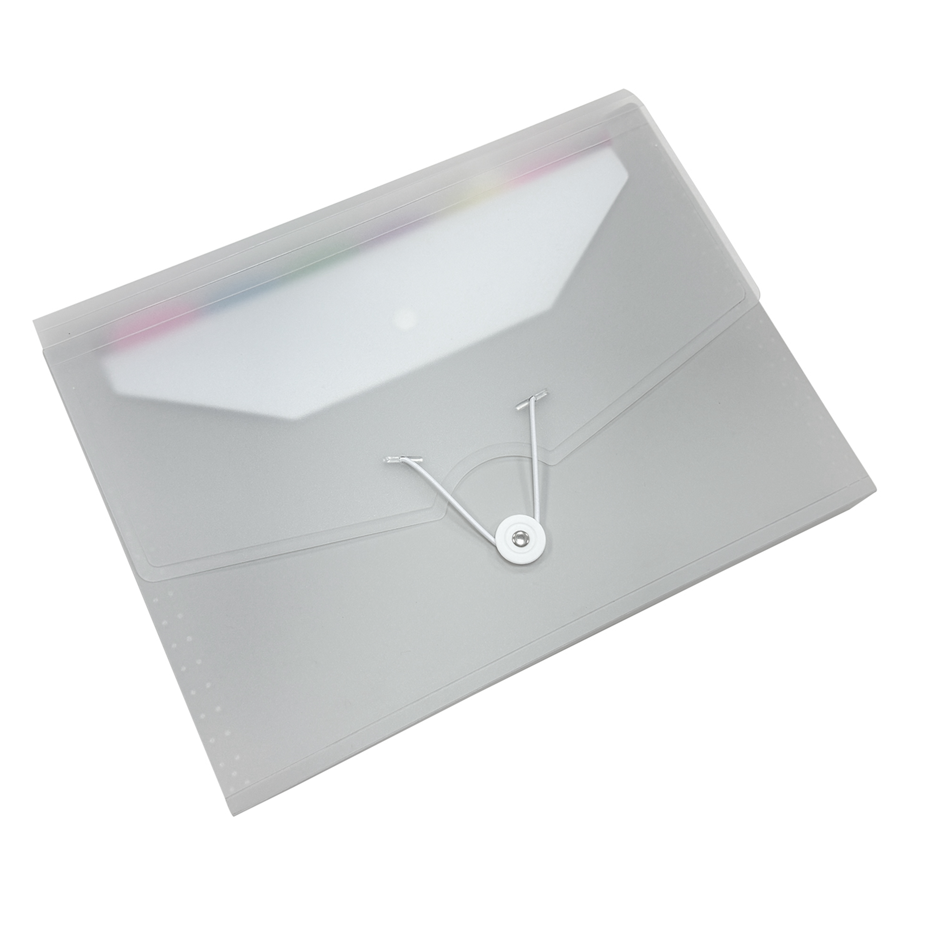 Pen+Gear 7-Pocket Poly organisateur de fichiers en expansion, gris, nouveau autoportant