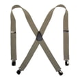 thumbnail image 1 of CTM®  Elastic with Anti Slip Pin Clip 1 1/2 Inch Solid Suspenders (Men's), 1 of 1