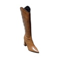 thumbnail image 2 of LSLJS Talons Épais Pointus Mode Décontractée Bottes Longues Bottes de Chevalier Noires Bottes Slim, 2 of 4