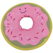 Flying Disc Dog Toy: Canvas Donut Design Puppy Flyer Dog Fetch Toy for Training