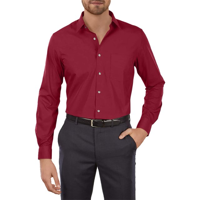 Van Heusen Chemise Habillée pour Homme Ajustée en Popeline Unie