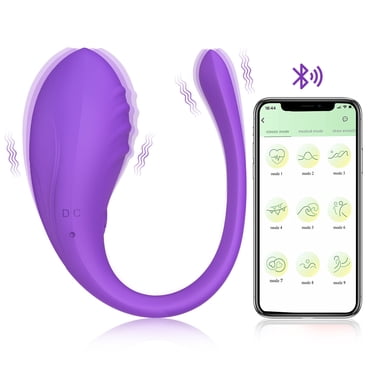 Wearable Vibrator, APP Remote Control Vibrating Panties with 10 Vibrating Modes for G Spot, Adult Sex Toys for Women, Purple