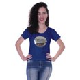 thumbnail image 1 of Moomaya T-shirt à Manches Courtes pour Femmes avec Col Rond, Écusson à Paillettes, Coupe Décontractée - 52, 1 of 7