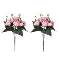 thumbnail image 4 of Youkk 2pcs Easy To Clean – Realistic Appearance – Artificial Flowers For Wedding pink 5Set, 4 of 6