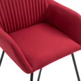 thumbnail image 5 of vidaXL Dining Chairs 4 pcs Wine Red Fabric, 5 of 5
