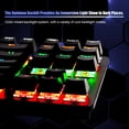 thumbnail image 2 of biojee Wired 87-Key Mechanical Gaming Keyboard Rainbow Backlit Keyboard For Windows PC Laptop for Game, 2 of 8