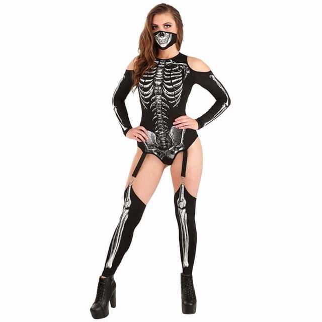 Justaucorps Squelette Costume pour Femme
