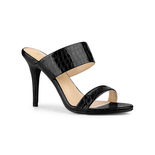 BLISSFUL STEP Sandales à Talons Aiguilles à Bout Ouvert pour Femmes