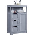 thumbnail image 1 of Yaheetech Freestanding Bathroom Floor Cabinet with Drawers, Gray, 1 of 9