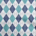 thumbnail image 1 of oneOone Polyester Spandex Blue & Green Fabric Check Argyle Sewing Craft Projects Fabric Prints By Yard 56 Inch Wide, 1 of 4