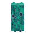 thumbnail image 3 of JUNWELL Robes d'Été pour Femmes Grande Taille Robes d'Été Grande Taille pour Femmes Plage Col en U Sans Manches Faux Deux Pièces Robe T-Shirt de Fête Midi Robe Ample, 3 of 5