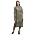 thumbnail image 1 of Bimba Printed Button Down Straight Tunic Dresses For Women Kurti Medium, 1 of 6