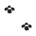 thumbnail image 1 of Baohd 50pack/lot Multi-color Fabric For Wide Application In Weddings And Parties Hats Fiber Realistic Appearance Soft Texture Black 4.5cm 2Set, 1 of 6