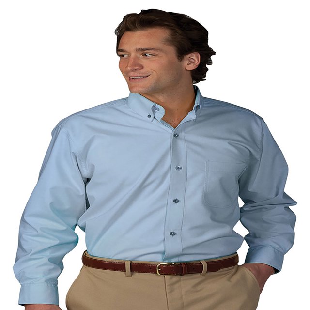 Men's Easy Care Poplin Long Sleeve Shirt, Style 1295