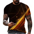 thumbnail image 1 of lcziwo T-Shirts Graphiques 3D pour Hommes, T-Shirt Graphique pour Hommes à Manches Courtes Col Rond T-Shirt d'Été Athlétique de Course Hauts Garçons Ados Haut de Jogging Extérieur, 1 of 3