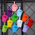thumbnail image 3 of Hanging Flower Pot Sturdy Natural Style Iron Exquisite Metal Bucket for Balcony, 3 of 10