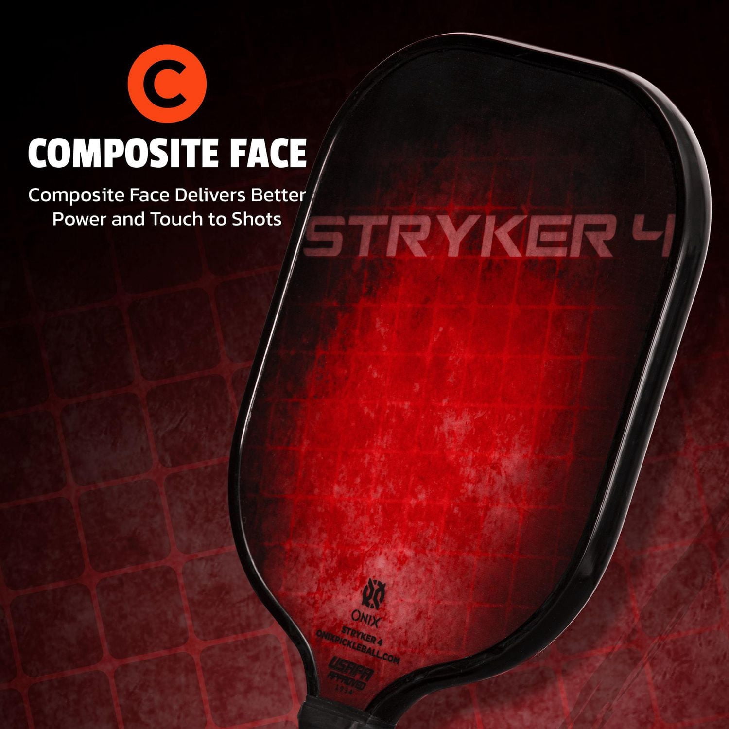 Onix Stryker 4 Composite Pickleball Paddle Red