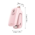 thumbnail image 3 of Hearth & Gear Mini Bag Sealer Handheld Heat Vacuum Sealer 2 In 1 Sealer And Cutter With Lanyard Portable Resealer Machine For Bags Food Storage Snacks Freshness Wild Sea Cucumber Packing Bags, 3 of 4