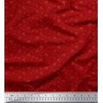 thumbnail image 1 of Soimoi Viscose Chiffon Fabric Leaves,Bell Flower & Butterflies Panel Print Sewing Fabric Yard 42 Inch Wide, 1 of 3