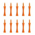thumbnail image 2 of koolsoo 10pcs Golf Tees Plastic Golf Nail Limit Pin Outdoor Sport Supply 70mm Orange, 2 of 8