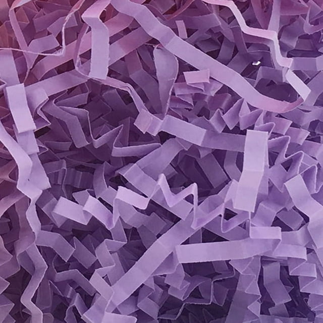 HLONK Feildoo 50g Basket Grass Crinkle Cut Tissue Paper Recyclable Craft Shred Confetti Raffia Paper Filler For Easter Gift Box Wrapping Packing Filling Party Decoration-Fluorescent Pin