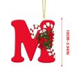 thumbnail image 3 of Vaidha 26 Letters Christmas Tree Decoration Pendant Christmas Tree Ornaments Personalized DIY Christmas Ornaments Christmas Decoration Xmas Tree Hanging Decor, 3 of 3