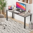 thumbnail image 3 of Computer Desk – Large Office Desk with Storage, Modern Writing Desk for Home Office, Study, Available in 63" or 70.9" Width, 23.6" or 31.5" Depth – Black+Gray / Black+Retro / Retro Color, 3 of 8