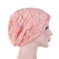 thumbnail image 3 of XZNGL Women Chemotherapy Cap Muslim Hat Colorful Head Wrap Cap, 3 of 8