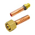 thumbnail image 1 of Bgsha 2Pcs Soudure Torche Raccord Connecteur avant 8mm M16 * 1.5mm Écrou de Câble Vis QQ150, 1 of 9