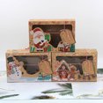 thumbnail image 3 of Coxeer Christmas Candy Box Cute 6PCS Kraft Food Boxes Xmas Cookie Box with Card & Rope, 3 of 10