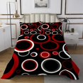 thumbnail image 1 of Erosebridal Spiral Geometric Coverlet Set Queen, Circle Abstract Bedding Set, Futuristic Room Decor, 1 of 5