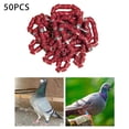 thumbnail image 3 of 50x 2023 Pigeon Leg Rings Bird Foot Bands for Bantam Finch Canary Brown, 3 of 9